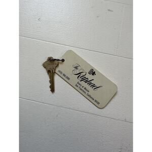 Vintage The Raphael San Fransisco Hotel Key Fob & Room Key 910